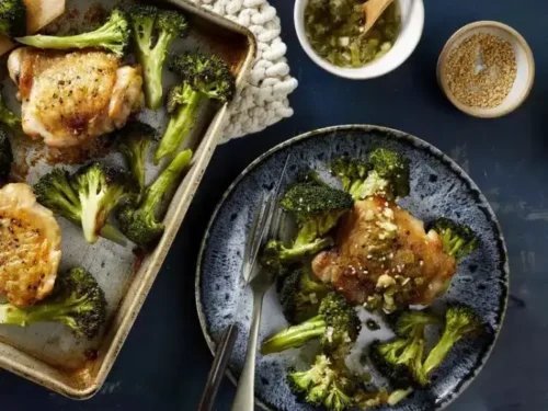 Пилешки Бутчета със Сусам и Броколи
