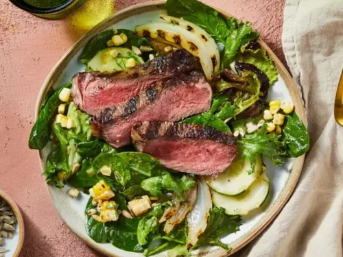 Телешко със Зеленчуци и Царевица на Грил