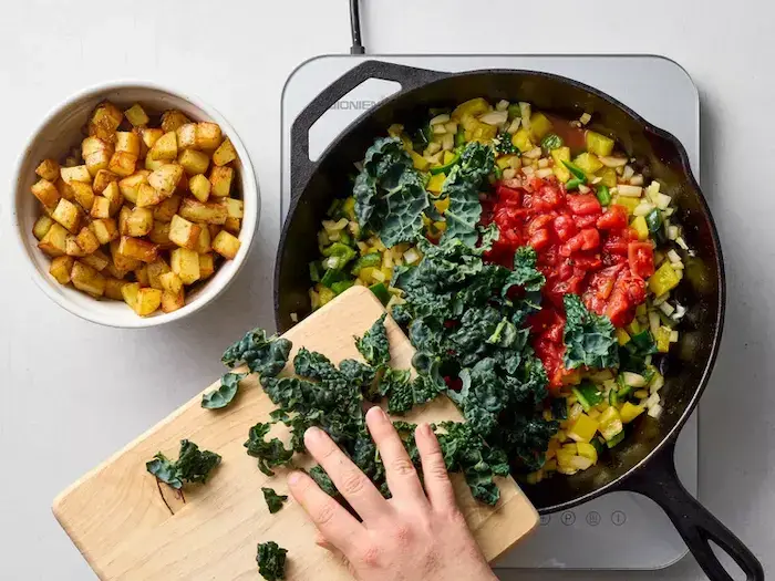 Стъпка 2 - Телешко Мляно Месо със Зеленчуци на Тиган