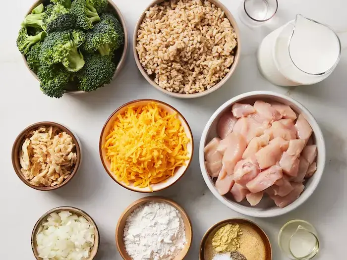 Съставки - Запеканка с Пилешко и Броколи